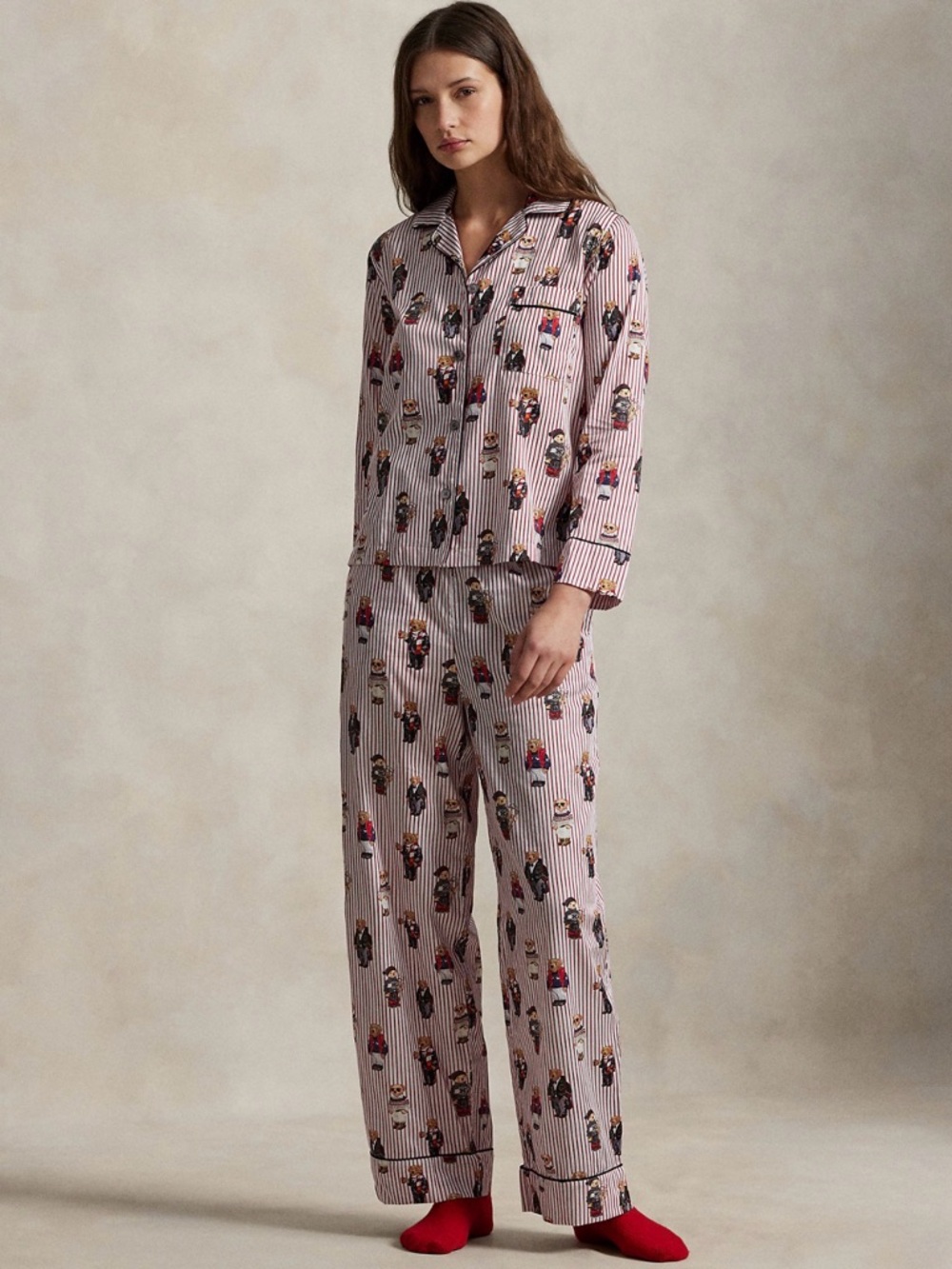 Polo Ralph Lauren Polo Bear Cotton Sateen Pajama Set - Picture 7 of 9